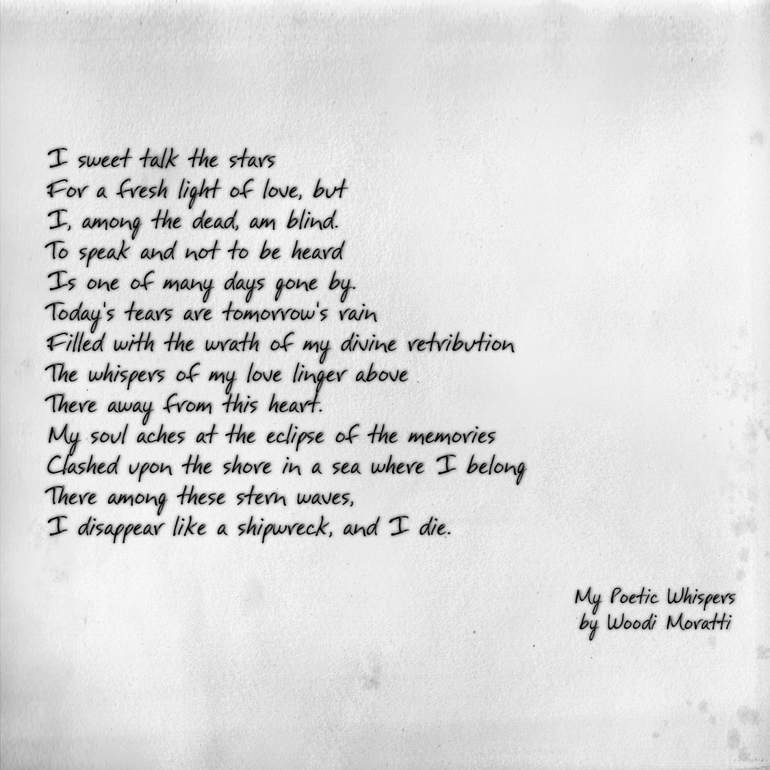 I sweet talk the stars